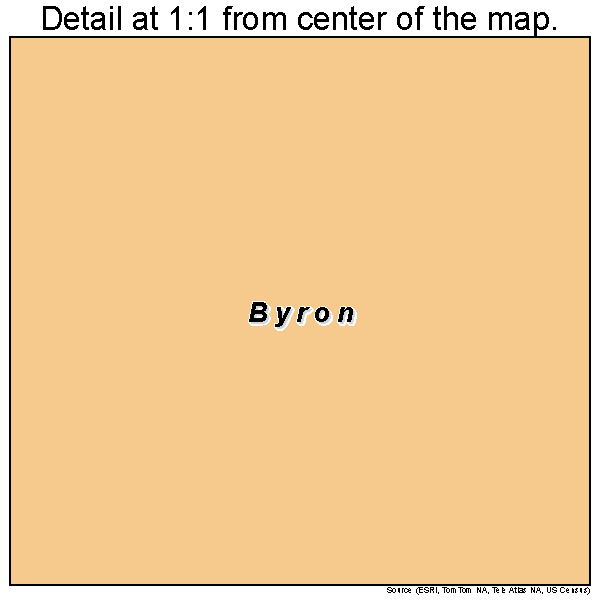 Byron, California road map detail