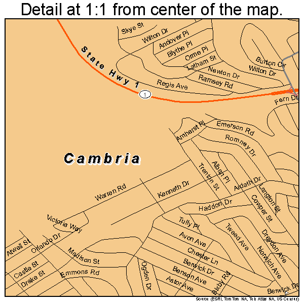 Cambria County Map