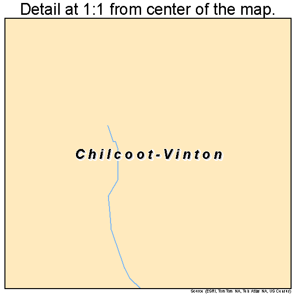 Chilcoot-Vinton, California road map detail