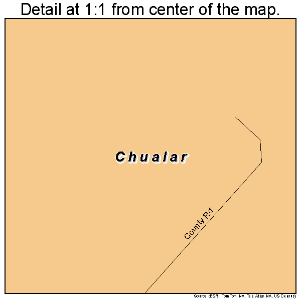 Chualar, California road map detail