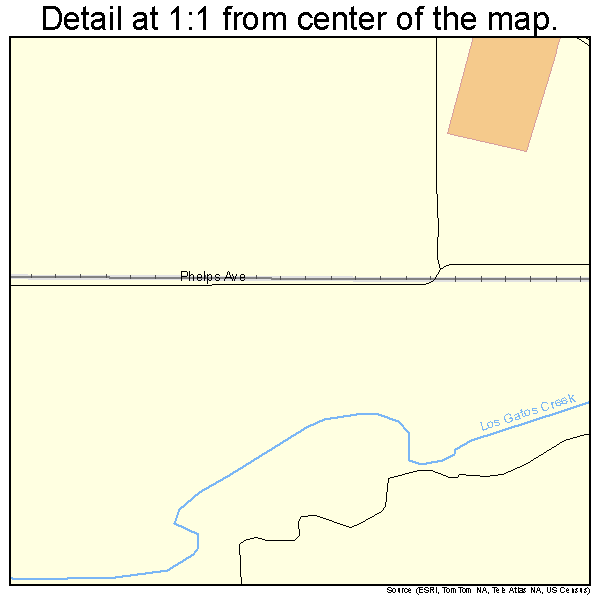 Coalinga, California road map detail