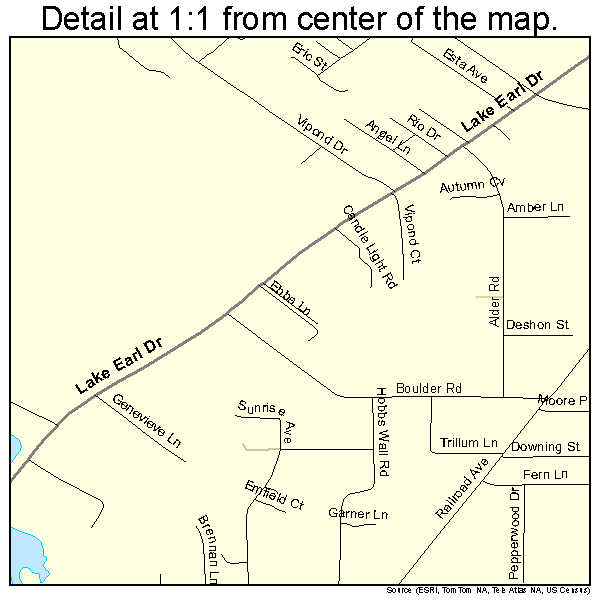 Crescent City, California road map detail