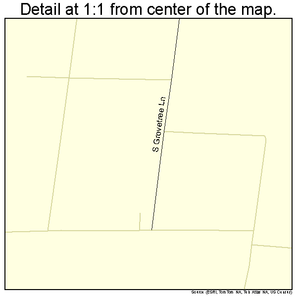 French Camp, California road map detail