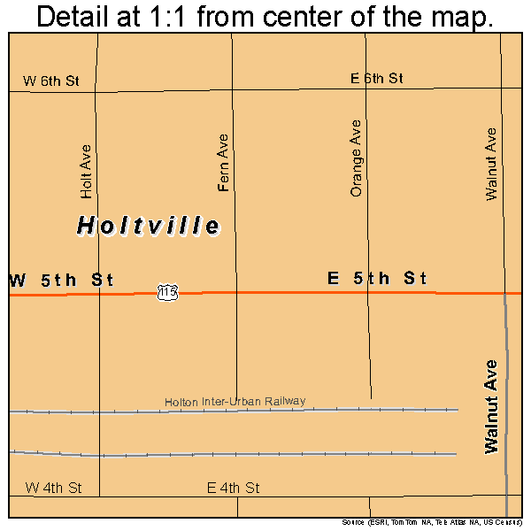 Holtville, California road map detail