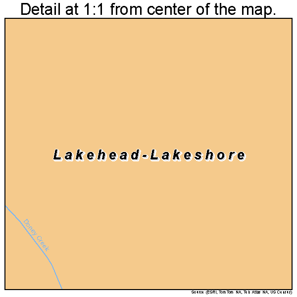 Lakehead-Lakeshore, California road map detail