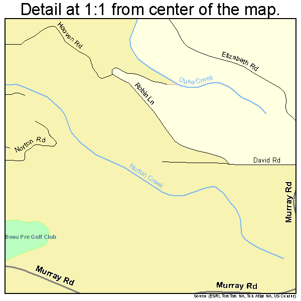 McKinleyville, California road map detail