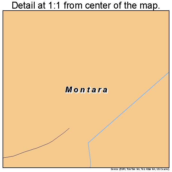 Montara, California road map detail
