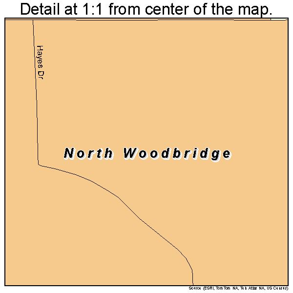 North Woodbridge, California road map detail