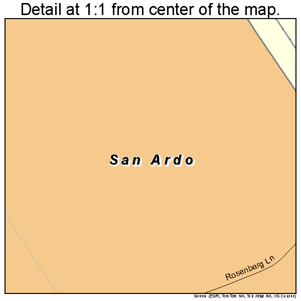 San Ardo, California road map detail