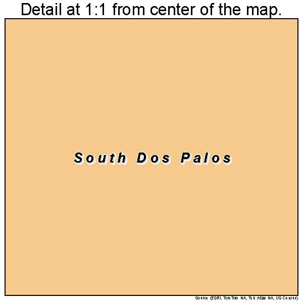South Dos Palos, California road map detail