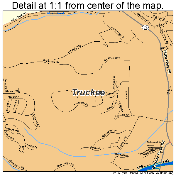 Truckee Zip Code Map Topographic Map - vrogue.co