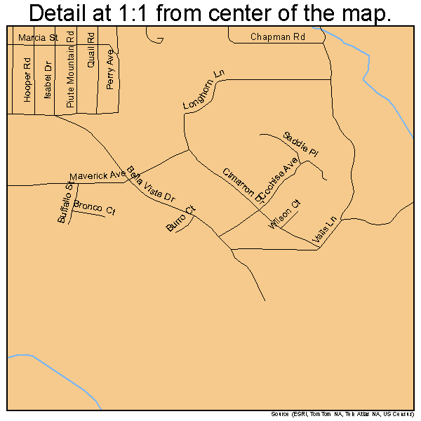 Weldon, California road map detail