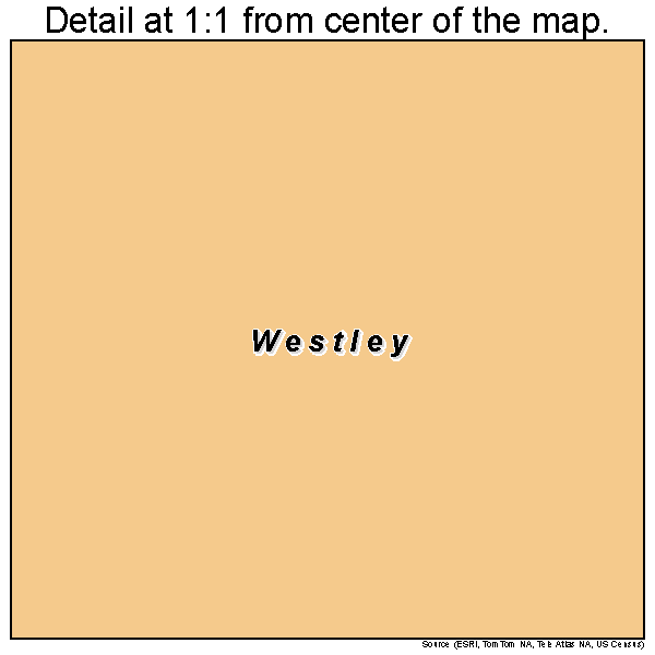 Westley, California road map detail