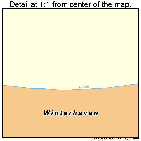 Winterhaven, California road map detail