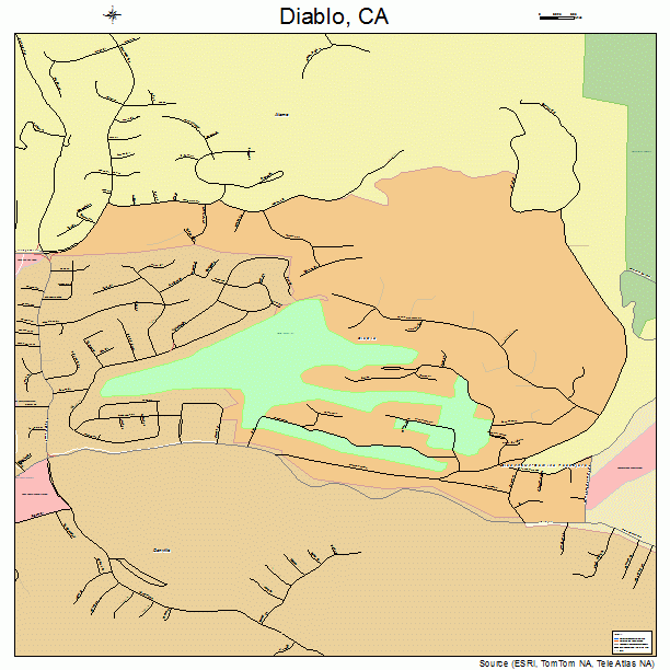 Diablo, CA street map