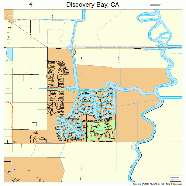 Discovery Bay, CA street map