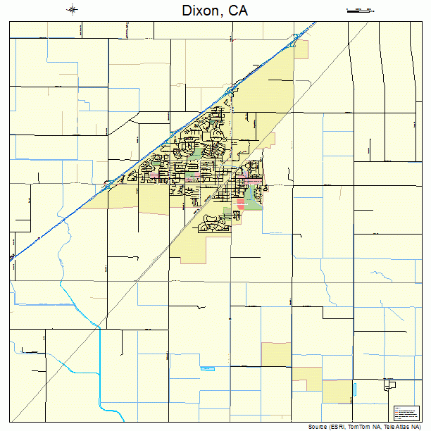 Dixon, CA street map