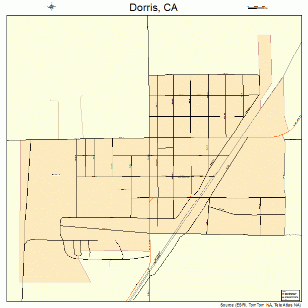 Dorris, CA street map