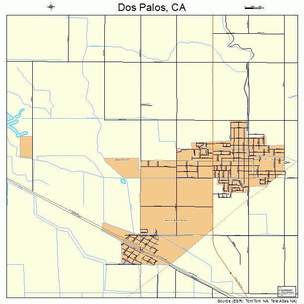 Dos Palos, CA street map