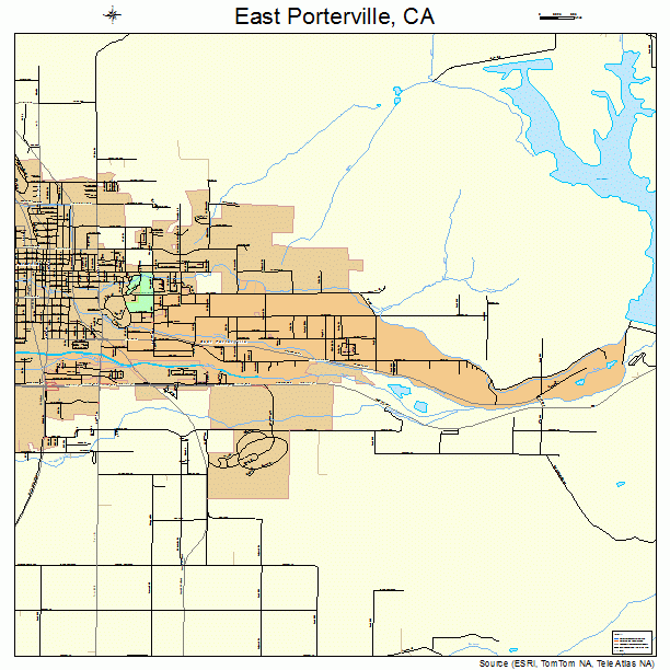 East Porterville, CA street map