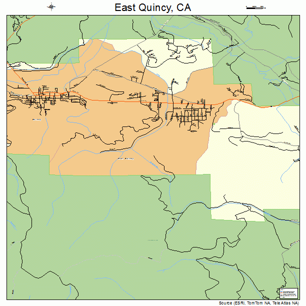 East Quincy, CA street map