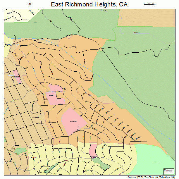 East Richmond Heights, CA street map