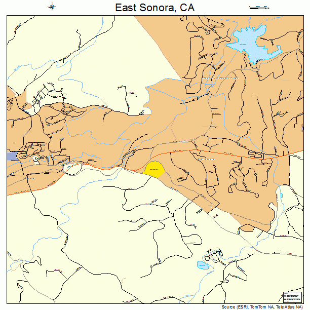 East Sonora, CA street map