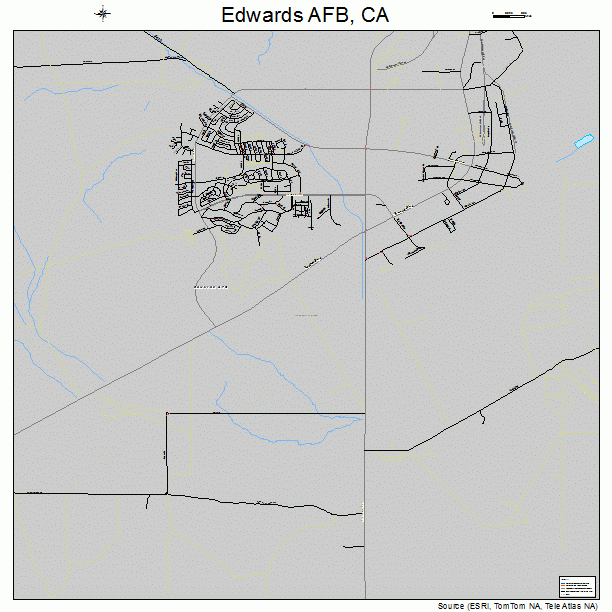 Edwards AFB, CA street map