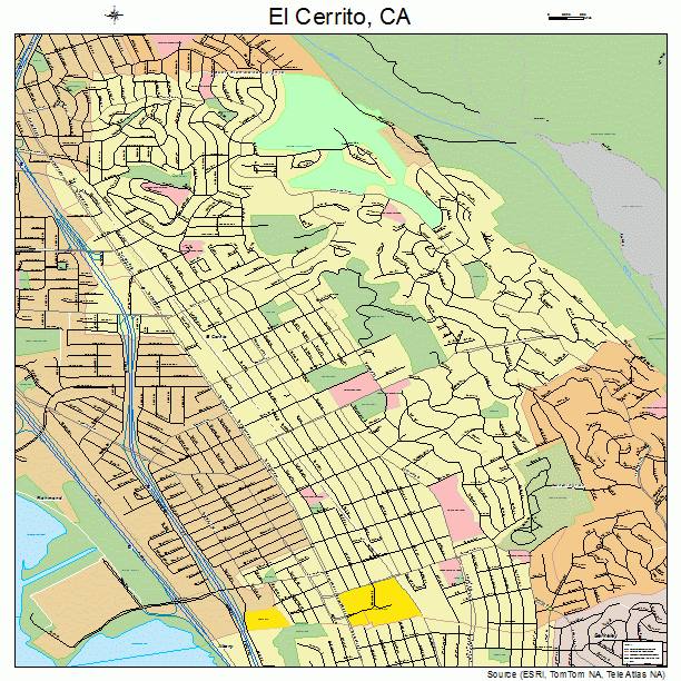 El Cerrito, CA street map