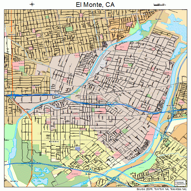 El Monte, CA street map