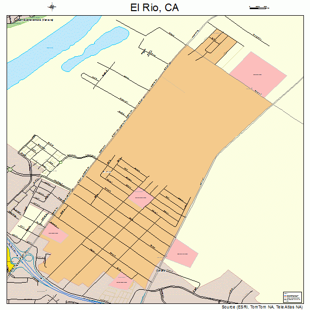 El Rio, CA street map