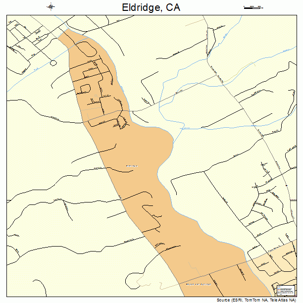 Eldridge, CA street map