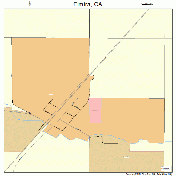 Elmira, CA street map