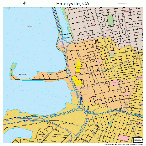 Emeryville, CA street map