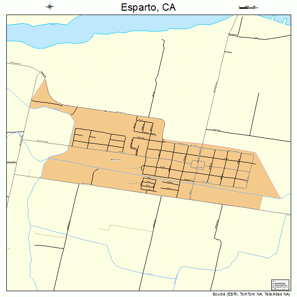 Esparto, CA street map