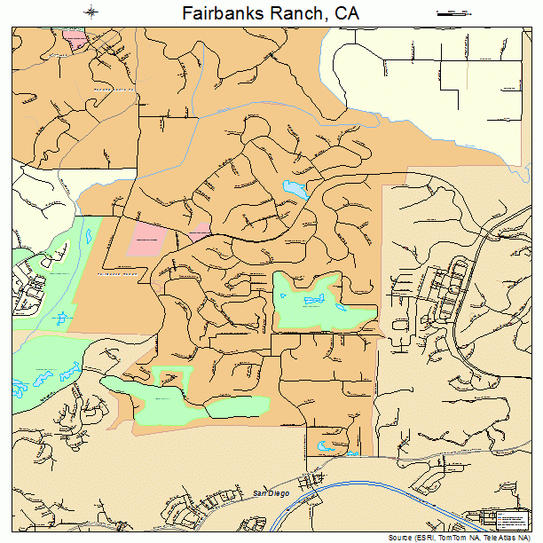 Fairbanks Ranch, CA street map