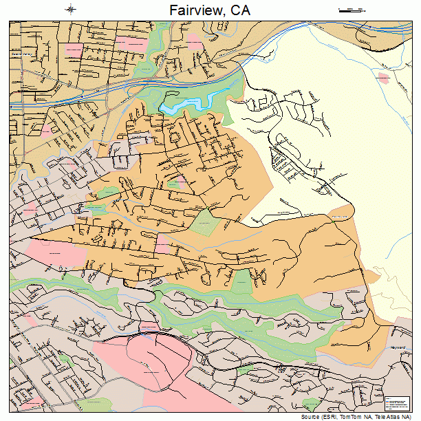 Fairview, CA street map