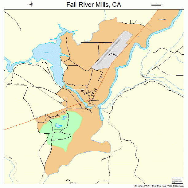 Fall River Mills, CA street map