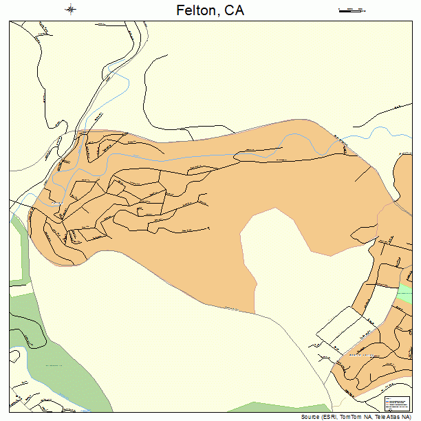 Felton, CA street map