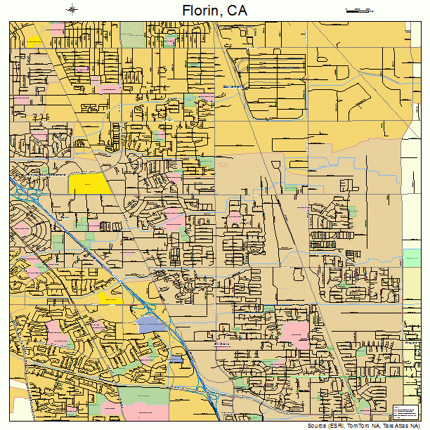 Florin, CA street map