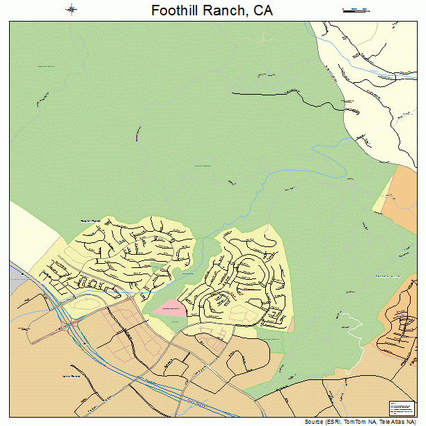 Foothill Ranch, CA street map
