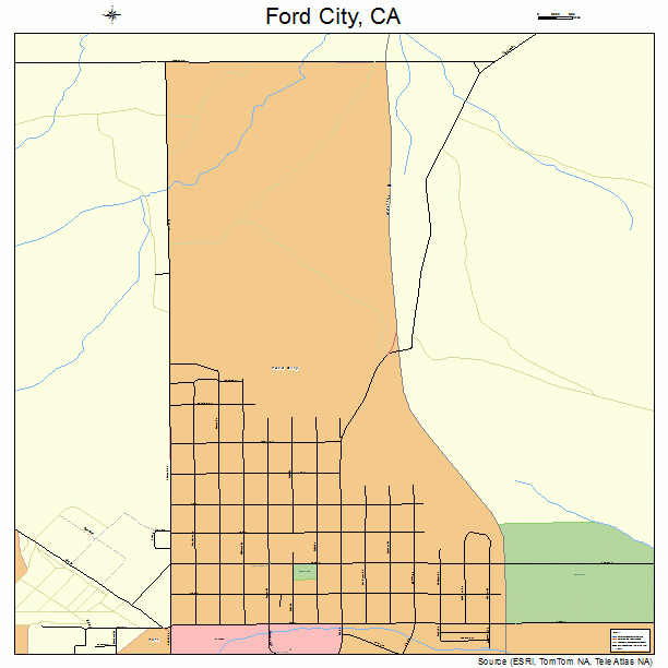 Ford City, CA street map