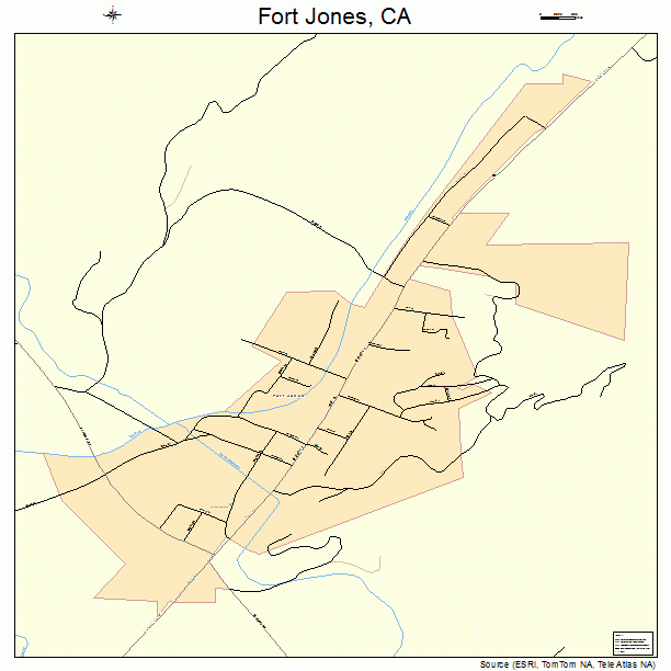 Fort Jones, CA street map