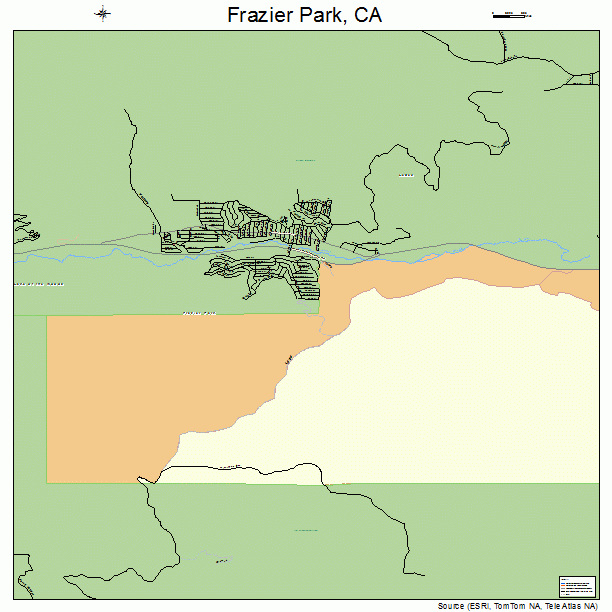 Frazier Park, CA street map