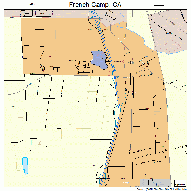 French Camp, CA street map