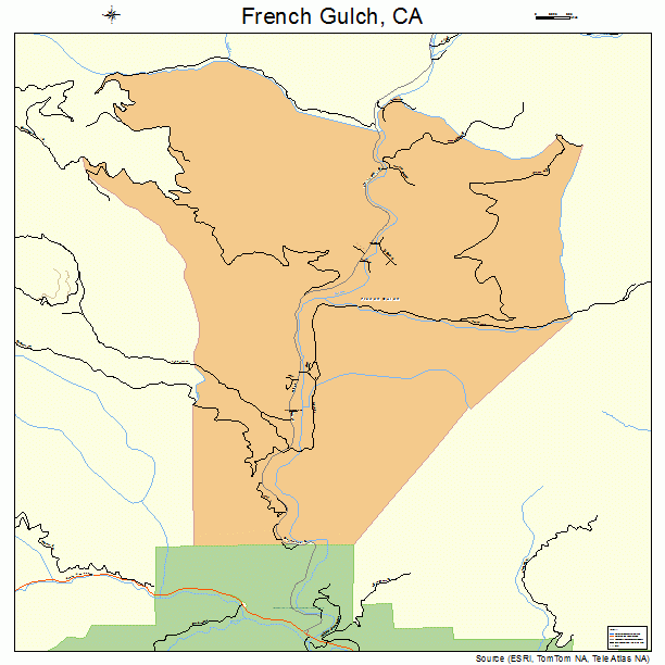 French Gulch, CA street map