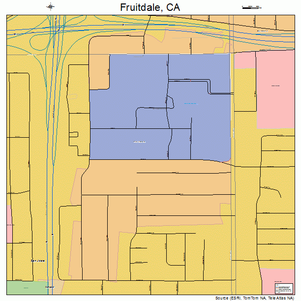 Fruitdale, CA street map