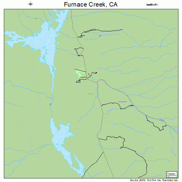Furnace Creek, CA street map