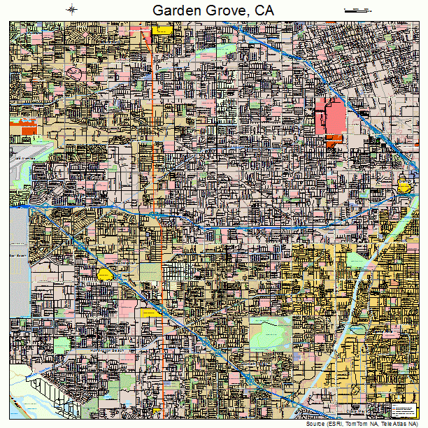 Garden Grove, CA street map