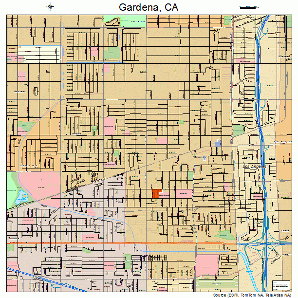 Gardena, CA street map